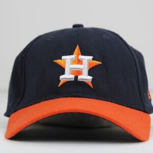 New Era Houston Astros 39THIRTY Stretch Fit Hat Navy Orange MLB Size L/XL